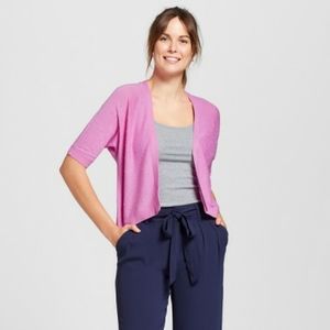 Short Sleeve Textured Dot Cardigan - A New Day